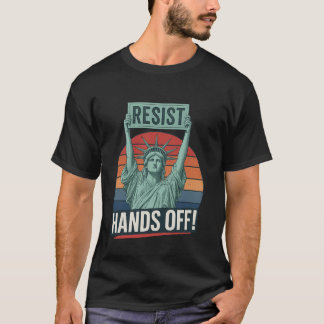 Resist Resistance Statue of Liberty Hands Off Prot T-Shirt