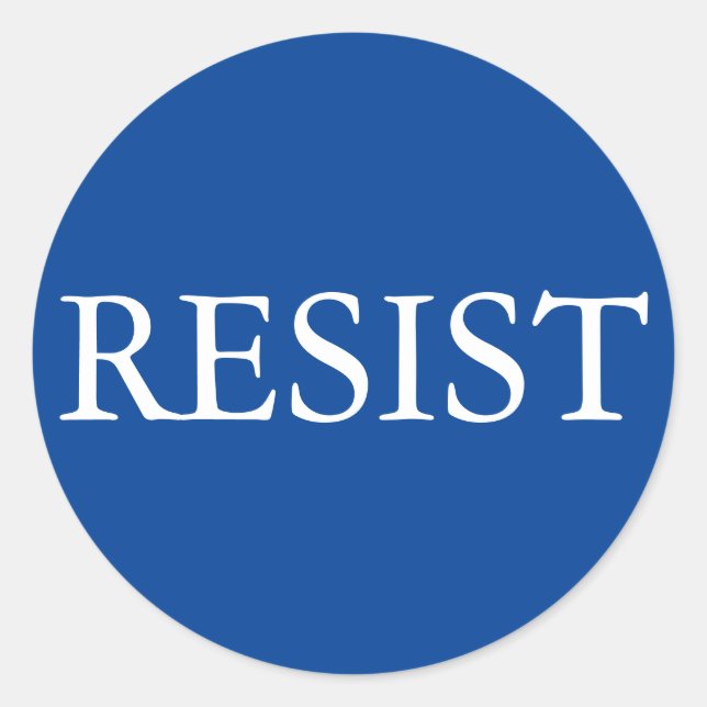 RESIST round sticker (Front)