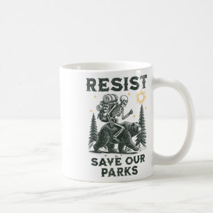 Resist Save Our Parks Alt Us National Parks Bear T Coffee Mug