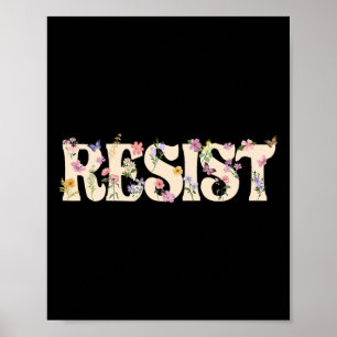 Resist Shirt Motif Floral 8647  Poster