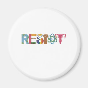 Resist Shirt Resistance Fight Fist Protest Liberal Magnet