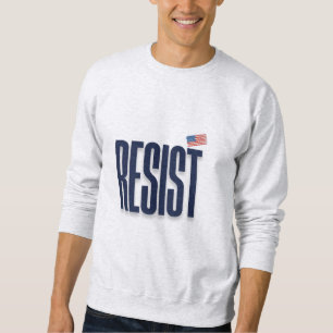 RESIST Small American Flag – Protest Statement Sweatshirt