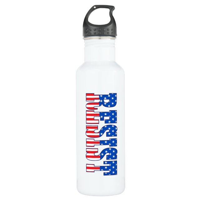 Resist | Stars & Stripes 710 Ml Water Bottle (Front)