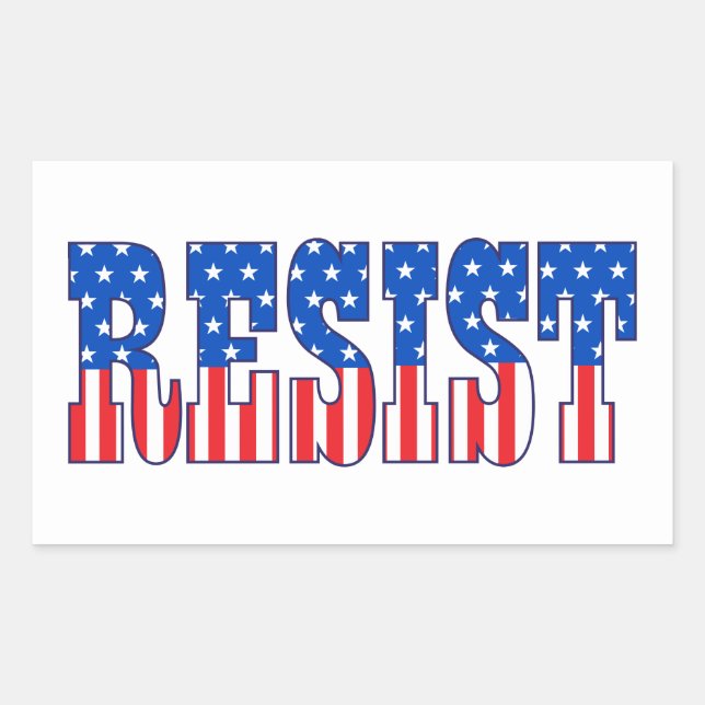 Resist | Stars & Stripes Sticker (Front)