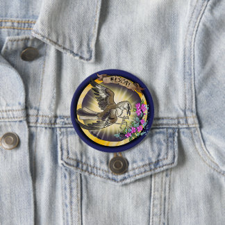 Resist State Bird Arkansas Mockingbird 3 Inch Round Button