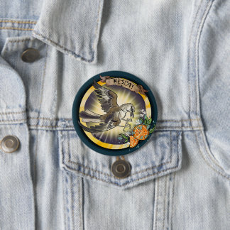 Resist State Bird Florida Mockingbird 3 Inch Round Button