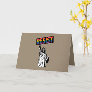 Resist Statue of Liberty Feminist Gift Card