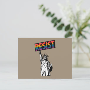 Resist Statue of Liberty Feminist Gift Postcard