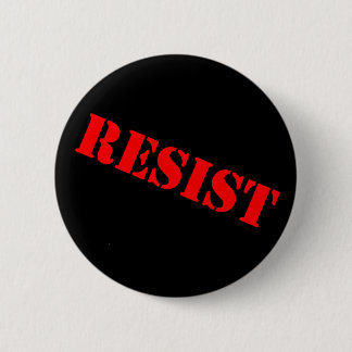 RESIST STENCIL BUTTON- button-angle red/black 2 Inch Round Button