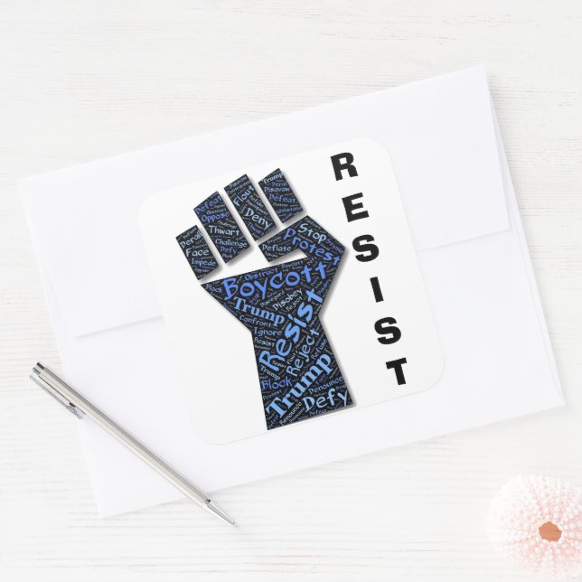 Resist Sticker (Envelope)