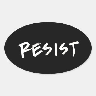 Resist Stickers- 4 per sheet Oval Sticker