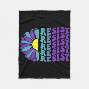 Resist Suicide Prevention Depression Awareness 1  Fleece Blanket