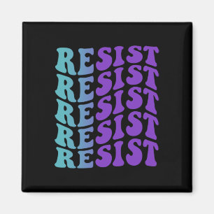 Resist Suicide Prevention Depression Awareness  Magnet