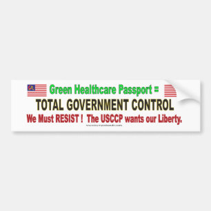 Resist The Green Pass Bumper Sticker