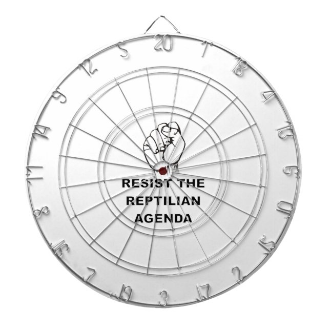 Resist The Reptilian Agenda Dartboard (Front)
