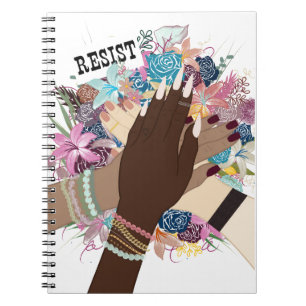 Resist Together – Floral Feminist Activism Art Notebook