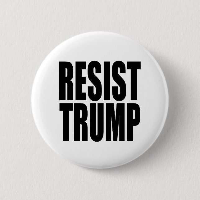 "RESIST TRUMP" 2 INCH ROUND BUTTON (Front)