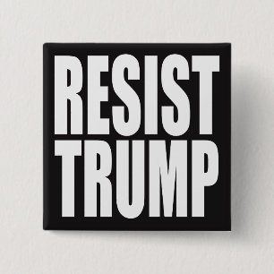 "RESIST TRUMP" 2 INCH SQUARE BUTTON