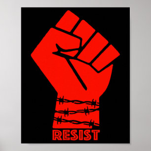 Resist Trump Anti Trump Protest Anti Political Men Poster