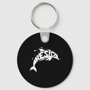 Resist Trump Dolphin Protest Anti Trump Political Keychain