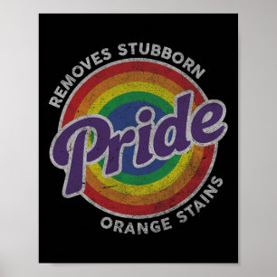 Resist Trump Remove Stubborn Orange Stains Lgbtq P Poster