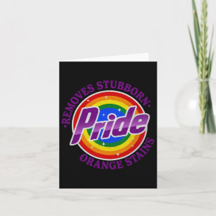 Resist Trump Remove Stubborn Orange Stains Pride M Card