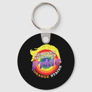 Resist Trump Remove Stubborn Orange Stains Pride M Keychain