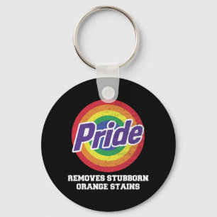 Resist Trump Remove Stubborn Orange Stains Pride M Keychain