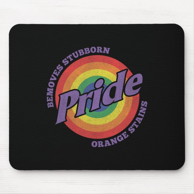 Resist Trump Remove Stubborn Orange Stains Pride M Mouse Pad (Front)