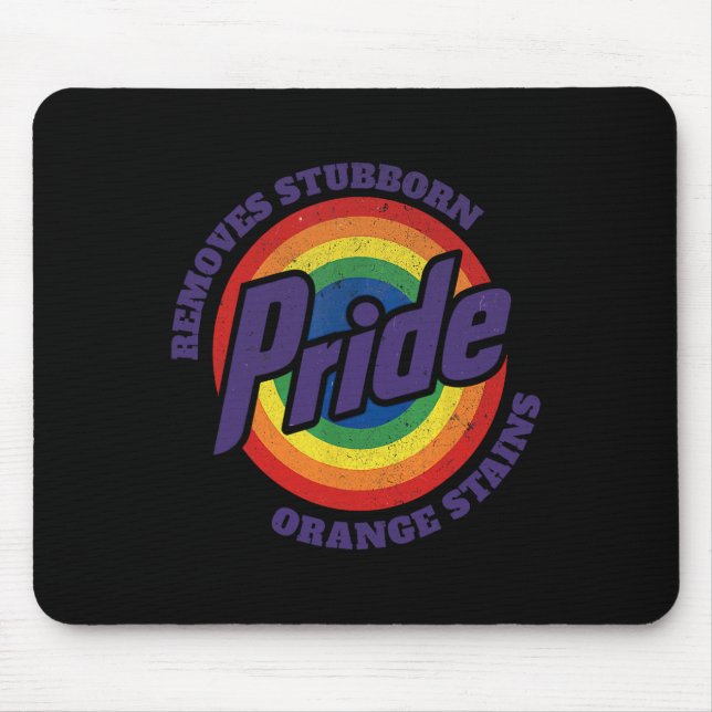Resist Trump Remove Stubborn Orange Stains Pride M Mouse Pad (Front)