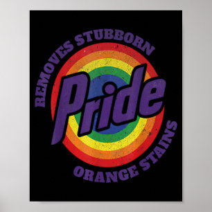 Resist Trump Remove Stubborn Orange Stains Pride M Poster
