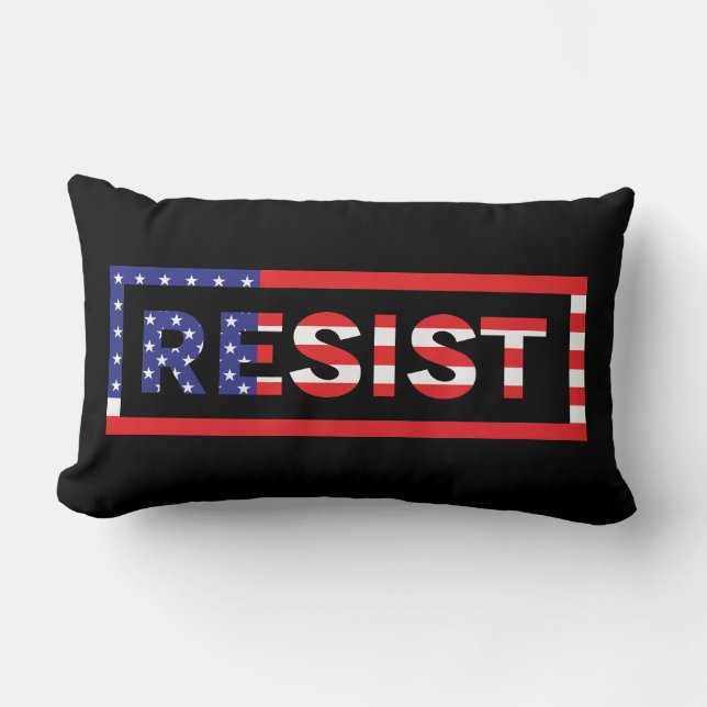RESIST | United States Flag Lumbar Pillow (Front)