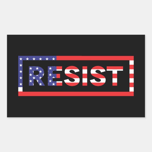 RESIST | United States Flag Sticker (Front)