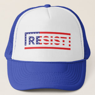RESIST   United States Flag Trucker Hat
