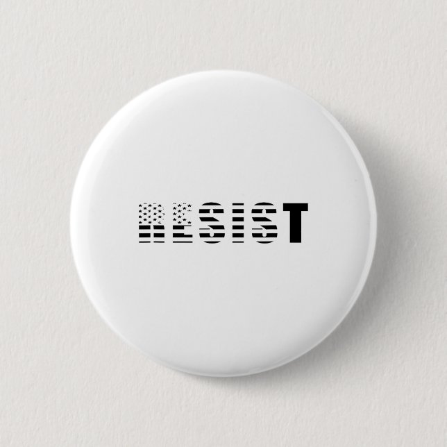 Resist Usa Flag  2 Inch Round Button (Front)