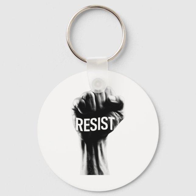 Resist With A Fist  Keychain (Front)