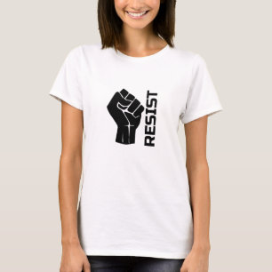 Resist with fist - in black 0002 T-Shirt