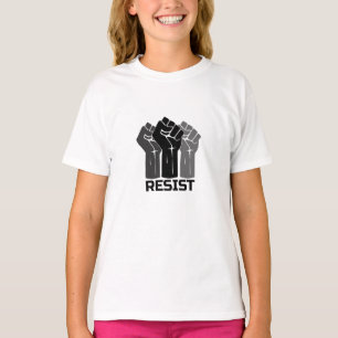 Resist with fist - in black 0003 T-Shirt