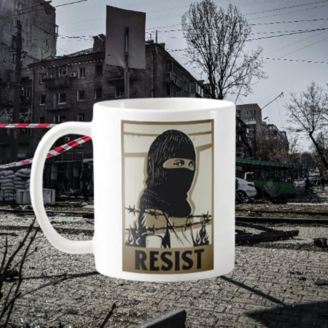 Resist Woman in Ski Mask Mug (Creator Uploaded)