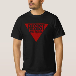 Resist word with inverted red triangle resistance T-Shirt
