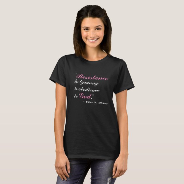 RÉSISTANCE au T-shirt de TYRANNIE (Devant entier)