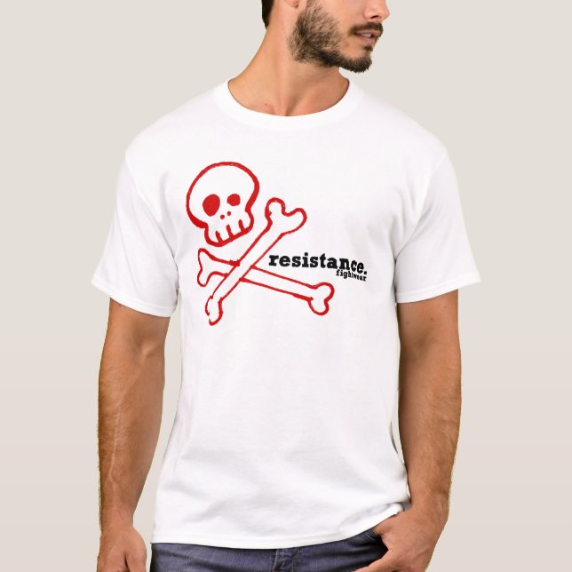 Resistance fightwear bones white T-Shirt (Front)
