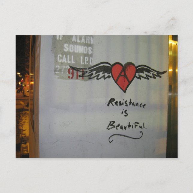 Resistance is Beautiful Postcard (Front)