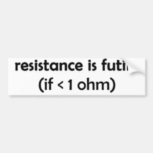 resistance is futile bumper sticker