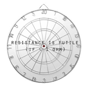 Resistance is futile dartboard