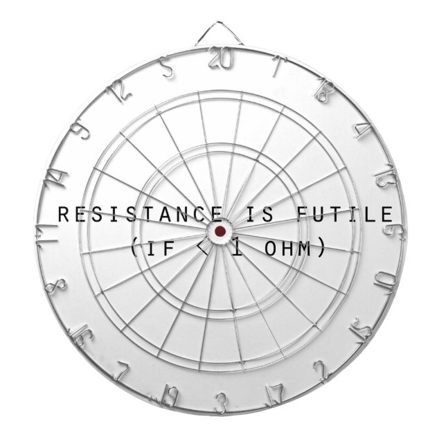 Resistance is futile dartboard (Front)