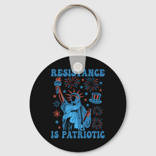 Resistance Is Patriotic Statue Of Liberty 17th Jul Keychain