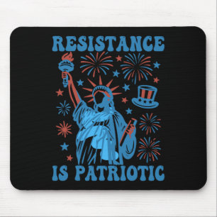 Resistance Is Patriotic Statue Of Liberty 17th Jul Mouse Pad