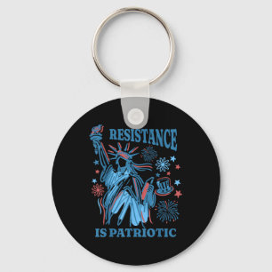 Resistance Is Patriotic - Statue Of Liberty 4th Of Keychain