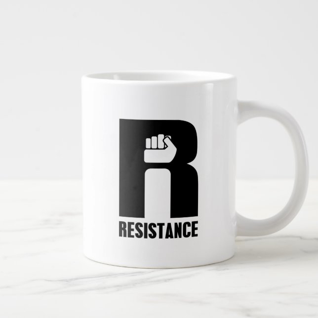 Resistance Large Coffee Mug (Right)
